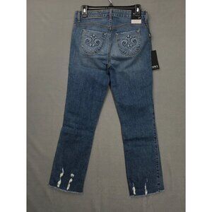 NWT Siwy Jean Womens Straight fit Size 27 Bellissima Take a Chance Step Fray Hem